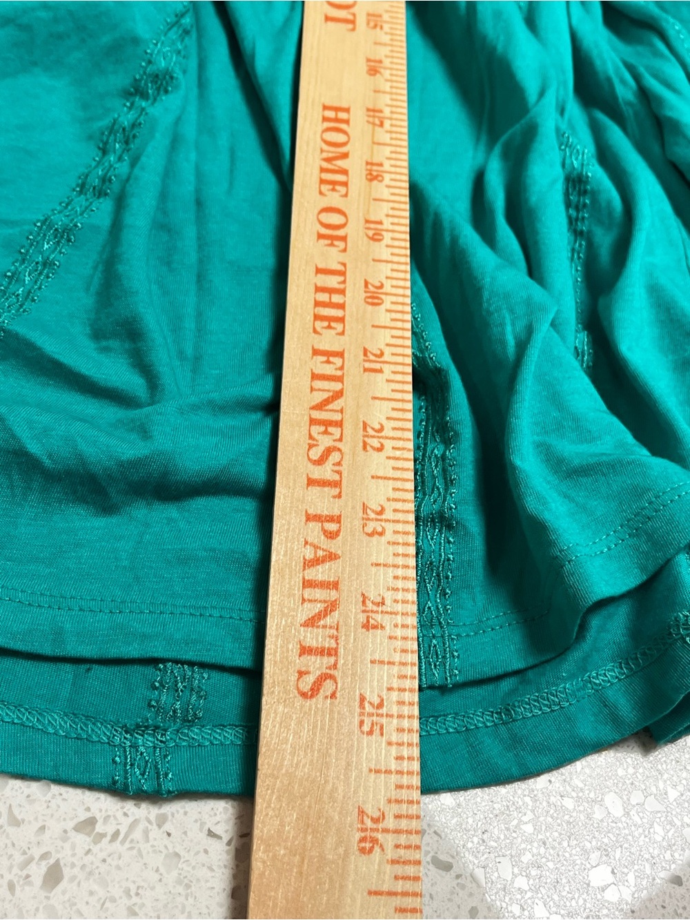 Lauren Ralph Lauren Teal Green Smocked Top - Picture 7 of 8